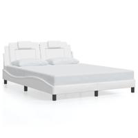 Bedframe "Viana" zonder matras kunstleer wit 180x200 cm - thumbnail
