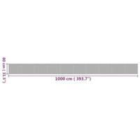 VidaXL Vloerkleed rechthoekig 80x1000 cm bamboe naturel - thumbnail