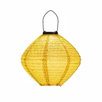 Solar Lampion Papier Geel 29x25cm - thumbnail