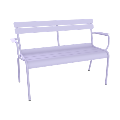 Fermob Luxembourg tuinbank met armleuning Marshmallow