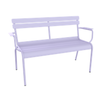 Fermob Luxembourg tuinbank met armleuning Marshmallow - thumbnail