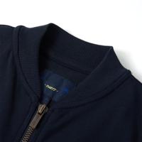 Kindervest met rits 116 marineblauw - thumbnail