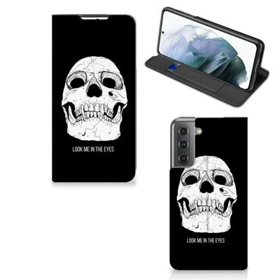 Mobiel BookCase Samsung Galaxy S21 FE Skull Eyes Mobiel BookCase Samsung Galaxy S21 FE Skull Eyes