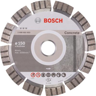 Bosch Accessories 2608602653 Bosch Power Tools Diamanten doorslijpschijf Diameter 150 mm 1 stuk(s) Bosch Accessories 2608602653 Bosch Power Tools Diamanten doorslijpschijf Diameter 150 mm 1 stuk(s)