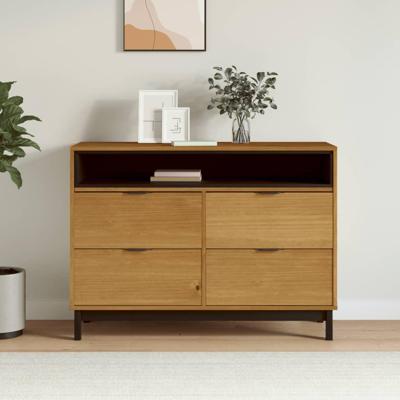 Ladekast FLAM 110x40x80 cm massief grenenhout