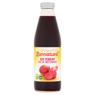 Zonnatura Rode bietensap bio 750 Milliliter Zonnatura Rode bietensap bio 750 Milliliter