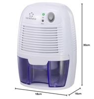 Renkforce HD-68W Luchtontvochtiger 20 m² 0.011 l/h Wit, Blauw - thumbnail