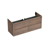 Onderkast Forzalaqua Gela 140x51x60 Cm 4 Softclose Lades Eiken Havanna - thumbnail