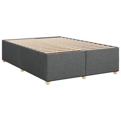 Bedframe zonder matras stof donkergrijs 160x200 cm
