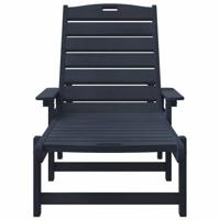 Ligstoel 2 pcs Marineblauw 195,5 x 53 x 98,5 cm Polyetheen - thumbnail