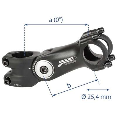 Zoom voorbouw verstelbaar 25.4mm
