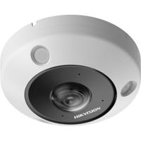 Hikvision6MP Deepinview Fisheye outdoor netwerkcamera met IR. microfoon(4) en HP. alarm en audio I/O. - thumbnail