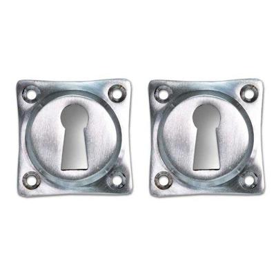 De Oude Deurklink Sleutelrozet vierkant mat geborsteld nikkel