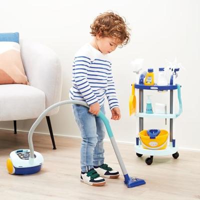 Ecoiffier clean home schoonmaakkar met stofzuiger - thumbnail