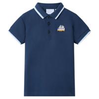 Kinderpoloshirt 92 donkerblauw - thumbnail