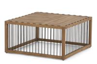 Apple Bee | Koffietafel La Croix 70 x 70 x 35 cm | Teak Tafelblad - thumbnail