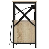 Nachtkastje 2 pcs Sonoma eiken 40 x 31 x 60 cm Bewerkt hout - thumbnail