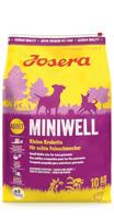 JOSERA Miniwell Hondenvoer voor kleine rassen, 1 x 10 kg, extra verdraagbaar recept met gevogelte, super premium droogvoer voor volwassen honden, 1 stuk verpakt - thumbnail