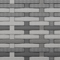 Tuinmiddenbank met kussens 2 st poly rattan grijs - thumbnail