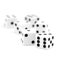 Expres CM-K009 Dobbelstenen Set A 6 Stuks Crème/wit - thumbnail