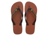 Havaianas Brasil logo dark brown Bruin maat 4546 - thumbnail