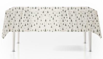 Tafelkleed met kerstbomen 140 x 180 cm