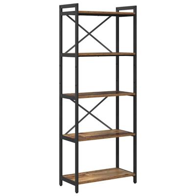 Boekenkast Oud hout 60 x 30 x 153 cm Bewerkt hout