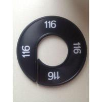 Maatring 9cm zwart/wit 116 - thumbnail