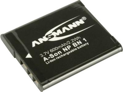 Ansmann NP-BN1 Camera-accu Vervangt originele accu NP-BN1 3.7 V 650 mAh Ansmann NP-BN1 Camera-accu Vervangt originele accu NP-BN1 3.7 V 650 mAh