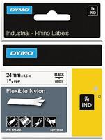 Labeltape dymo rhino industrieel nylon 24mm wit - thumbnail