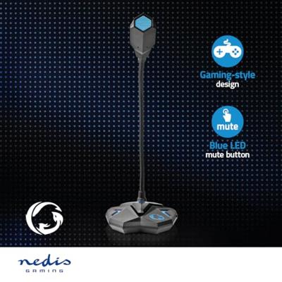 Desktop Gaming-Microfoon | Flexibele Nek | USB | Mute-Knop | 3,5 mm Stereo-Audioconnector - thumbnail