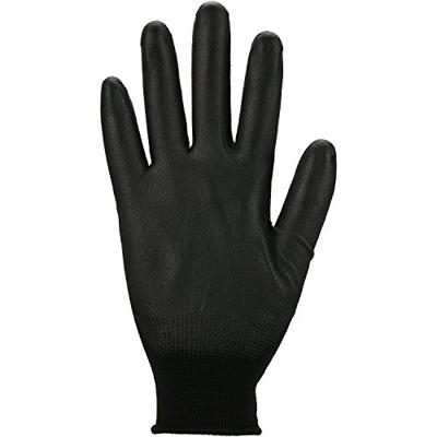 Asatex Handschoen | maat 9 zwart | EN 388 PSA-categorie II | nylon met polyurethaan | 12 paar - 3702/9 - 3702/9