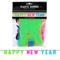 Amscan Letterslinger happy new year neon 274 cm | 36 stuks - thumbnail