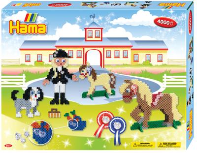 Hama Strijkkralen Paardenrijsschool 4000 Stuks Multicolor/Glitter