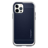 Spigen - iPhone 12 Pro Hoesje - Back Case Neo Hybrid Zilver - thumbnail