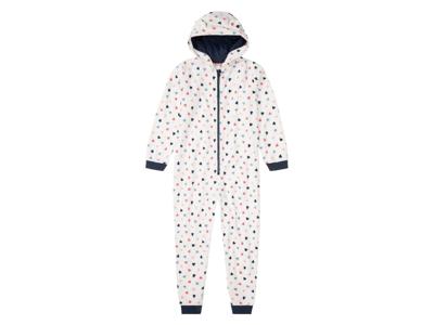 pepperts! Fleece meisjes onesie (134/140, Wit)
