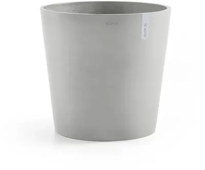 Ecopots Amsterdam Witgrijs Ø50 x H44 cm