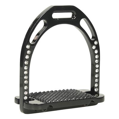 Stijgbeugels Epplejeck Aluminium Glitter, 12 cm in zwart Stijgbeugels Epplejeck Aluminium Glitter, 12 cm in zwart