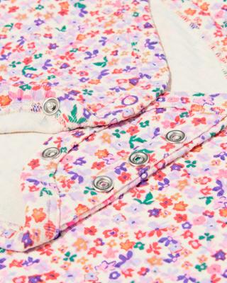 HEMA Newborn kledingset velours beren ecru (ecru) - thumbnail
