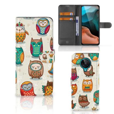 Xiaomi Poco F2 Pro | Telefoonhoesje | Met pasjeshouder | Vrolijke Uilen