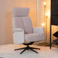 LABEL51 Fauteuil Verdal - Naturel - Boucle - Excl. Hocker - thumbnail