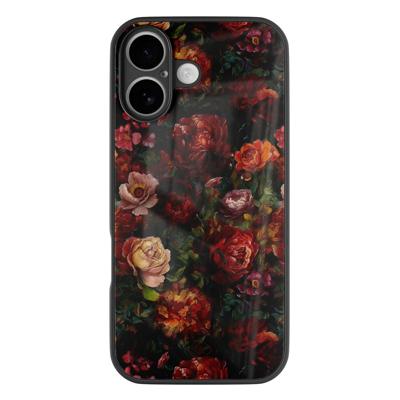 iPhone 16 glazen hardcase - Floral garden iPhone 16 glazen hardcase - Floral garden