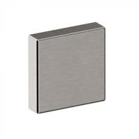 Hardbrass Blindrozet Shuffle vierkant - RVS - thumbnail