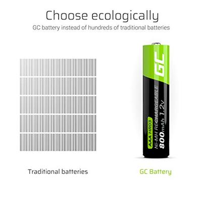Green Cell HR03 Oplaadbare AAA batterij (potlood) NiMH 800 mAh 1.2 V 2 stuk(s) - thumbnail
