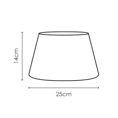 Minimalistische stijl - Stoffen Lampenkap - Conisch - Black - 25 x 18 x 14 cm - E27 fitting - Ontworpen voor tafellampen - Ontworpen voor woon- en slaapkamers