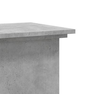 VidaXL Plantenstandaard 33x33x60 cm bewerkt hout betongrijs - thumbnail