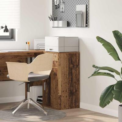 Dressoir met lade Oud hout 38 x 34,5 x 75 cm Bewerkt hout