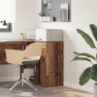 Dressoir met lade Oud hout 38 x 34,5 x 75 cm Bewerkt hout - thumbnail