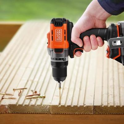 18V accuboormachine + 2 x 2Ah accu's + lader - BLACK&DECKER - BCD382D2XK-QW - met draagtas