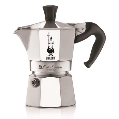 Bialetti Moka Express 0,06 l Aluminium, Zwart